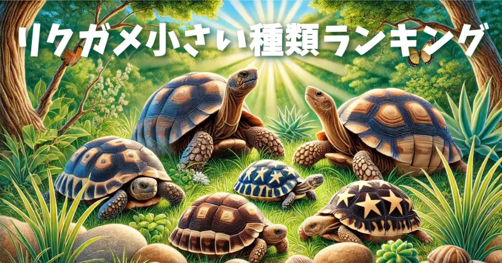 【リクガメ小ささランキング】最小のリクガメは?大きくならない種類を紹介!