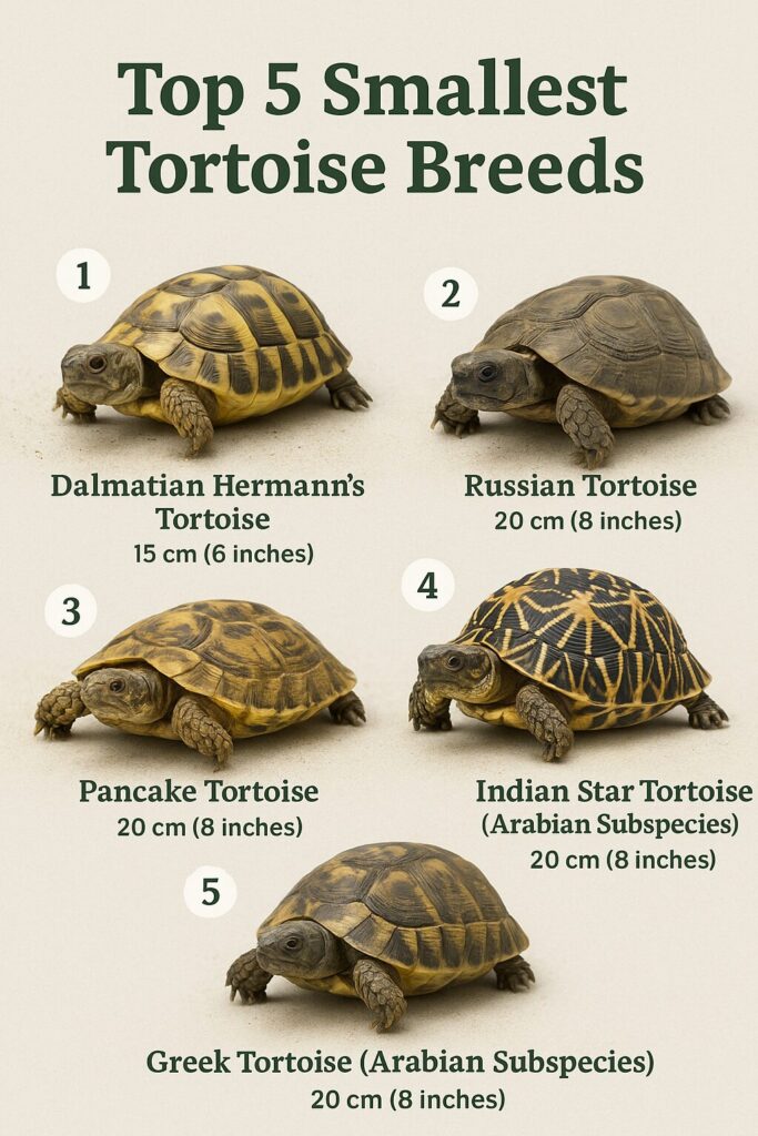 Top 5 Smallest Tortoise Breeds